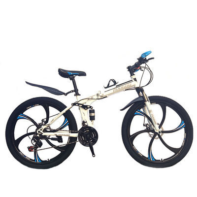 21 Speed 26" Steel Folding Frame Mountain Bicycle with SHIMANO Tourney Derailleur Set