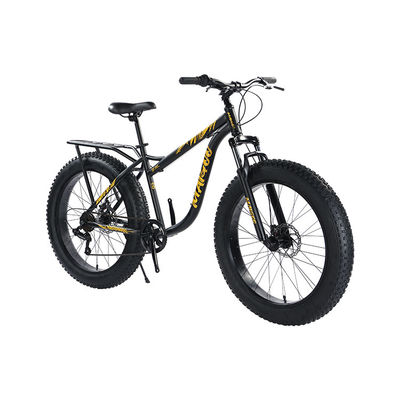 Men'S Steel Frame Fat Bike 26" X 4.0" Shimano 7s Strong Carrier With Customized Logo