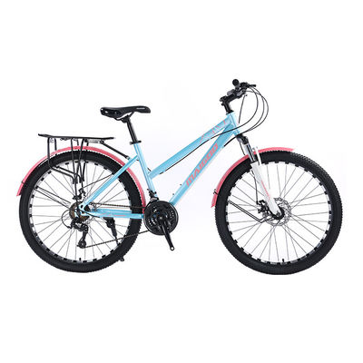 Mechanical Disc Brake 21 Speeds Steel Frame Mountain Road Bike for City Travel Bicycle