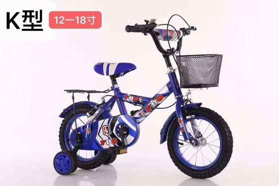 Steel Rim 12 Inch Kids Bike With Training Wheels Entry Level Bicycle For Children 12 14 16 18 20 Inches With Carrier