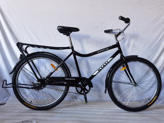 26" heavy duty bicycle with coaster brake 26 inch high capacity utility bike traditional cargo bicycle with rear rack farm market cargo bike 26 inch