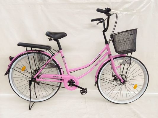 24 inches City bicycle single speed city bike Disc brake with dynamo light